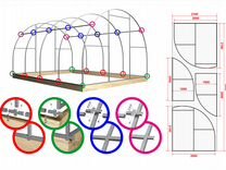 Схема теплица мария делюкс