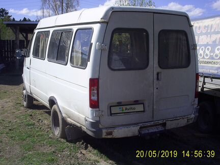 ГАЗ ГАЗель 3221 2.3 МТ, 2003, микроавтобус, битый