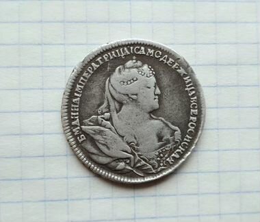 Монета полтина 1740