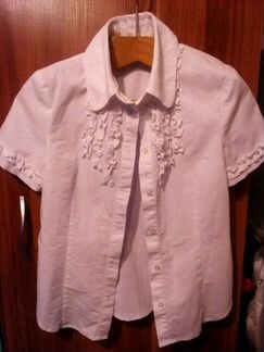 Рубашка /блузка белая для девочки