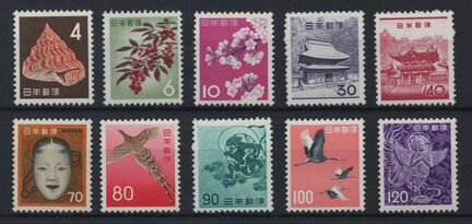 Япония. 1961-65. флора фауна нац. богатства. MNH