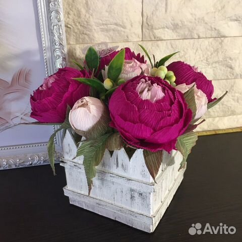 Букет «Сеньор-Пион» с конфетками.Подарок.Сюрприз