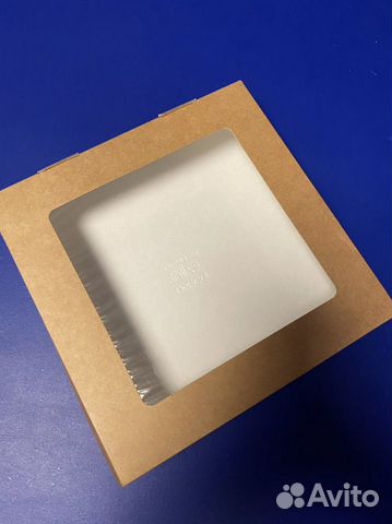 Коробка крафт с окном 20/20/4