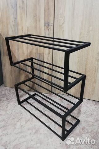 Обувница-этажерка лофт №5