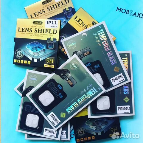 Защитные 3D стёкла на камеру iPhone 10/11/12