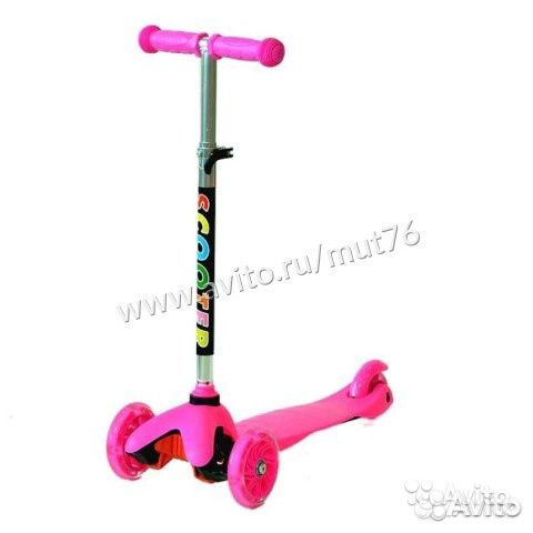 Самокат QD Scooter maxi micro 4105 розовый