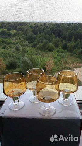 Рюмки цветное стекло СССР