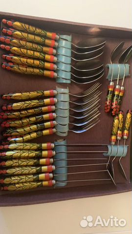 Набор посуды Хохлома