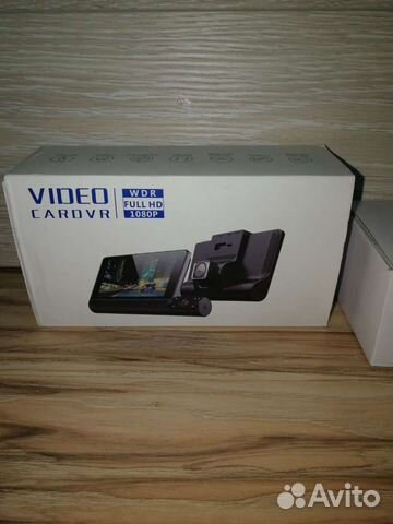 Видеорегистратор 3 камеры, сенсорный