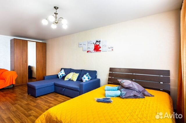 

1-к. квартира, 42 м², 2 кровати