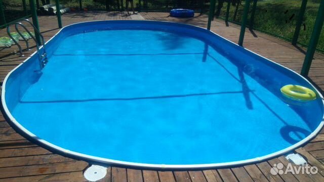 Бассейн лагуна овальный(490/305/125) морозостойкий