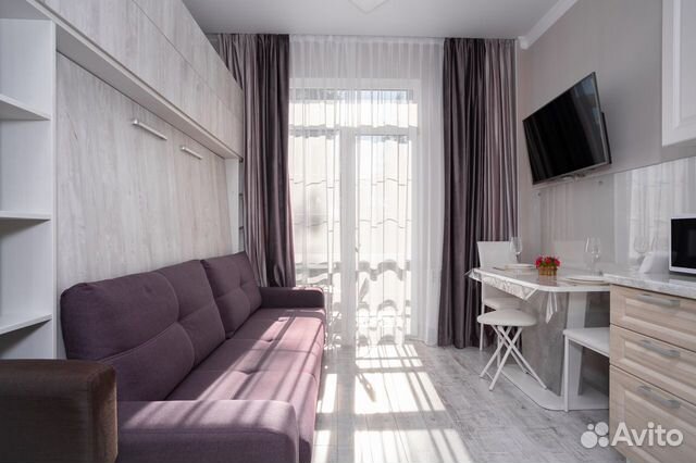 

Квартира-студия, 25 м², 2 кровати