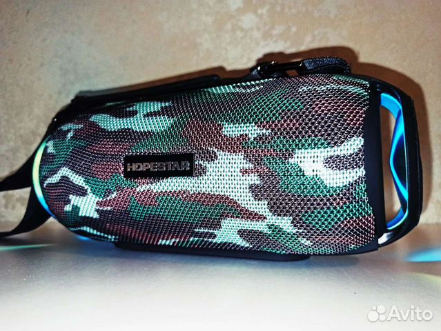 Hopestar H48 Колонка + Эквалайзер + Подсветка + FM