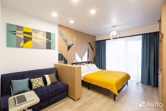 

Квартира-студия, 33 м², 2 кровати