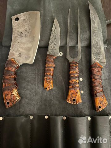 Нож ручной работы набор ковка
