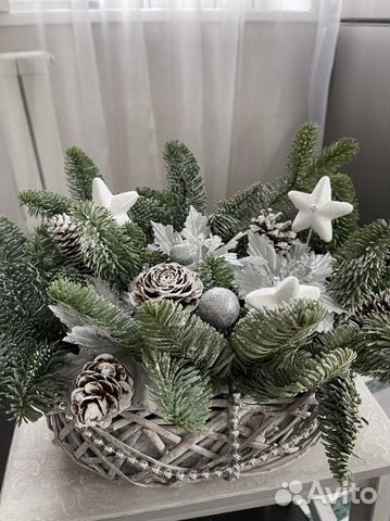 Композиция из нобилиса на новый год