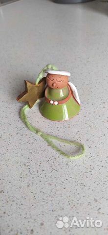 Колокольчик сувенир из глины