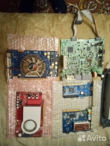 Материнская плата, блок питания и др