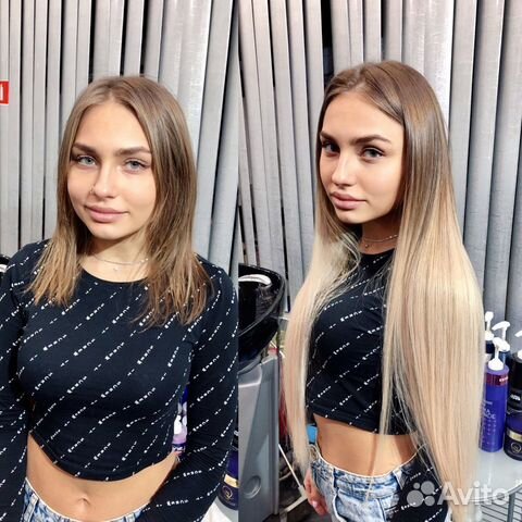 Наращивание волос. Микрокапсулы. Волосы+работа