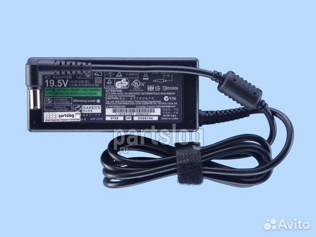 Блок питания для Sony 19.5V 3.33A 6.5x4.4mm 65W