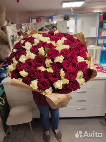 Розы 101 штука 70 см