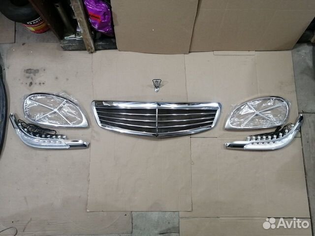 Передний хром пакет Мерседес люкс газ 31105