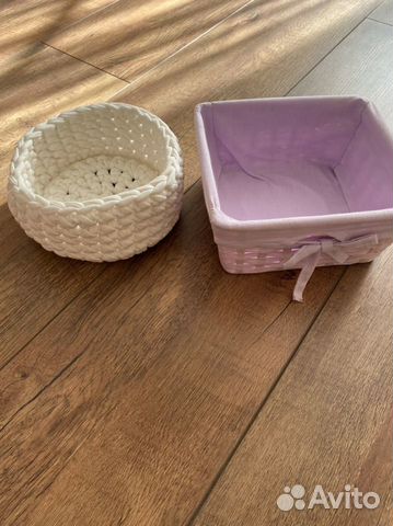 Корзина вязаная, плетеная