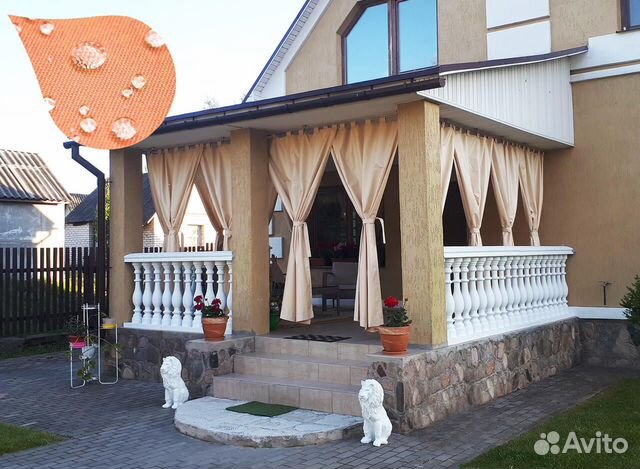 Шторы уличные люкс в беседку / веранду / кафе