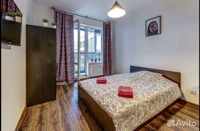 

Квартира-студия, 27 м², 2 кровати