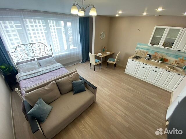 

Квартира-студия, 36 м², 2 кровати