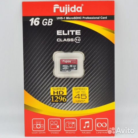 Карта памяти Fujida microsdxc 16GB Elite