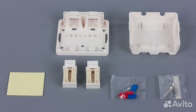 Розетка PCnet RJ-45 x2 двойная LAN Ethernet