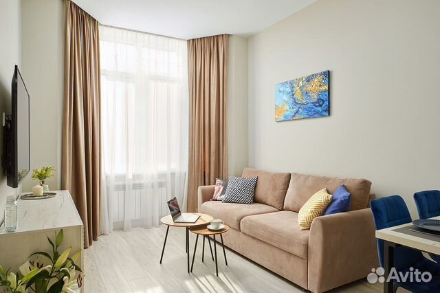 

1-к. квартира, 38 м², 2 кровати