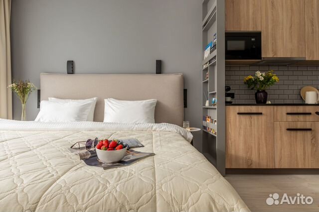 

Квартира-студия, 28 м², 1 кровать