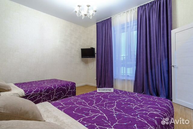 

1-к. квартира, 40 м², 3 кровати