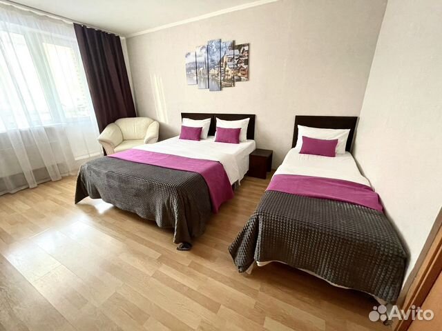 

1-к. квартира, 37 м², 3 кровати