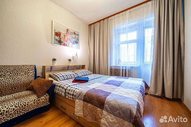 

1-к. квартира, 43 м², 2 кровати
