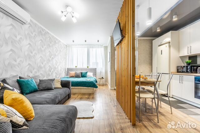 

Квартира-студия, 37 м², 2 кровати