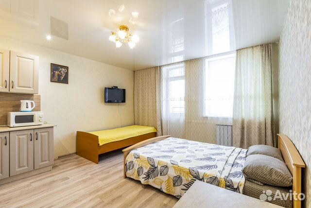 

Квартира-студия, 28 м², 2 кровати