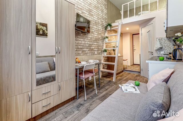 

Квартира-студия, 16 м², 2 кровати