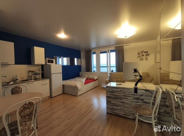 

Квартира-студия, 32 м², 2 кровати