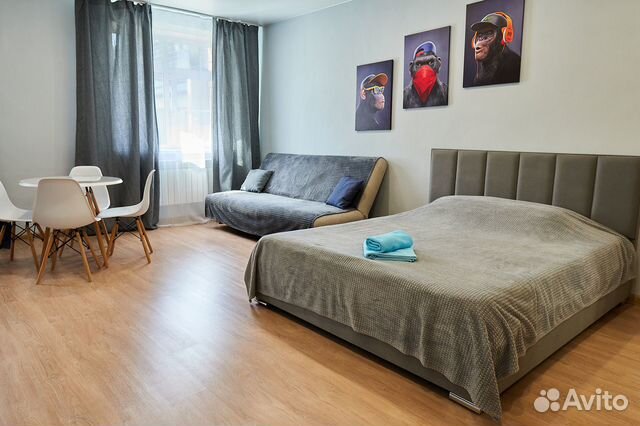 

Квартира-студия, 38 м², 2 кровати