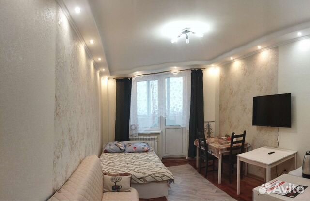 

Квартира-студия, 28 м², 2 кровати