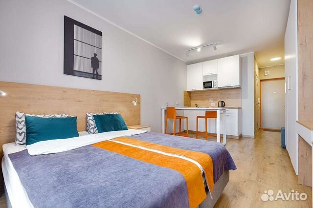 

Квартира-студия, 30 м², 2 кровати
