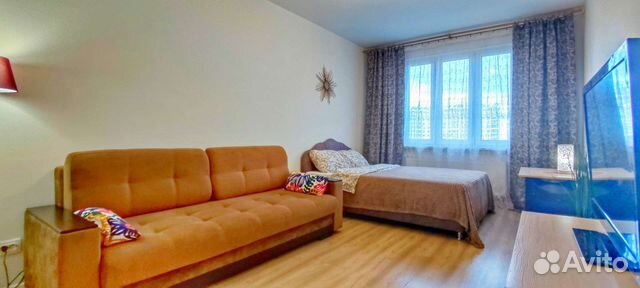 

1-к. квартира, 38 м², 2 кровати