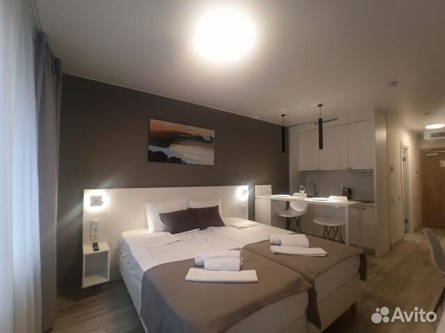 

Квартира-студия, 26 м², 2 кровати