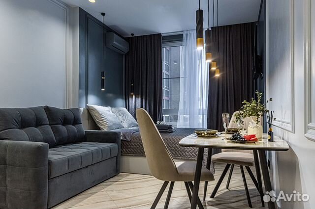 

Квартира-студия, 28 м², 2 кровати