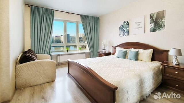 

1-к. квартира, 45 м², 2 кровати