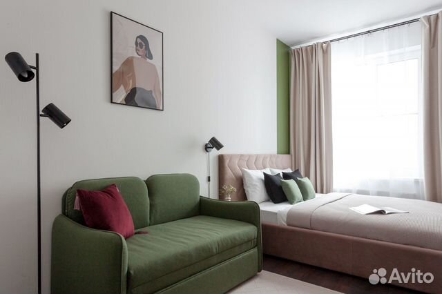 

Квартира-студия, 25 м², 2 кровати