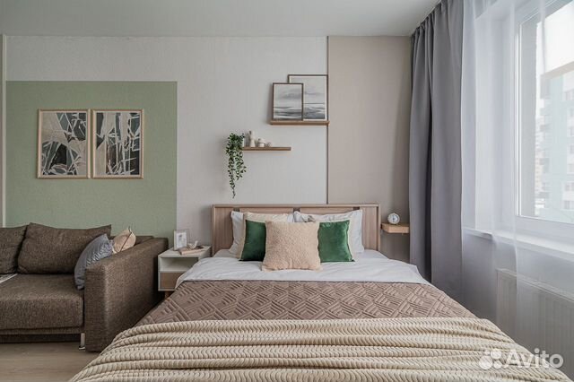 

1-к. квартира, 37 м², 2 кровати